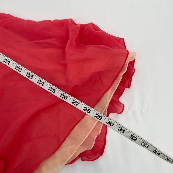 I Love H81 Red V-Neck Spaghetti Strap Mini Slip Dress Size Large NEW - Picture 10 of 10